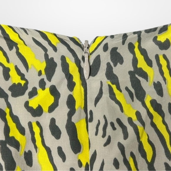 Gap Sleeveless Grey & Neon Leopard Dress 16 - Picture 7 of 9